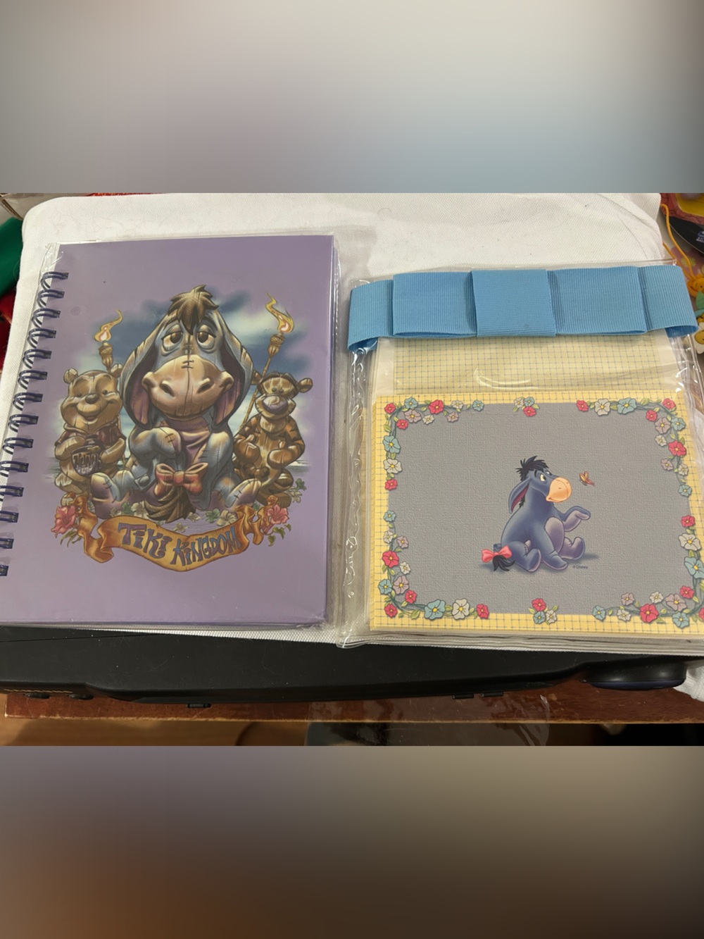Eeyore Spiral Notebook/journal and note cards and envelope set